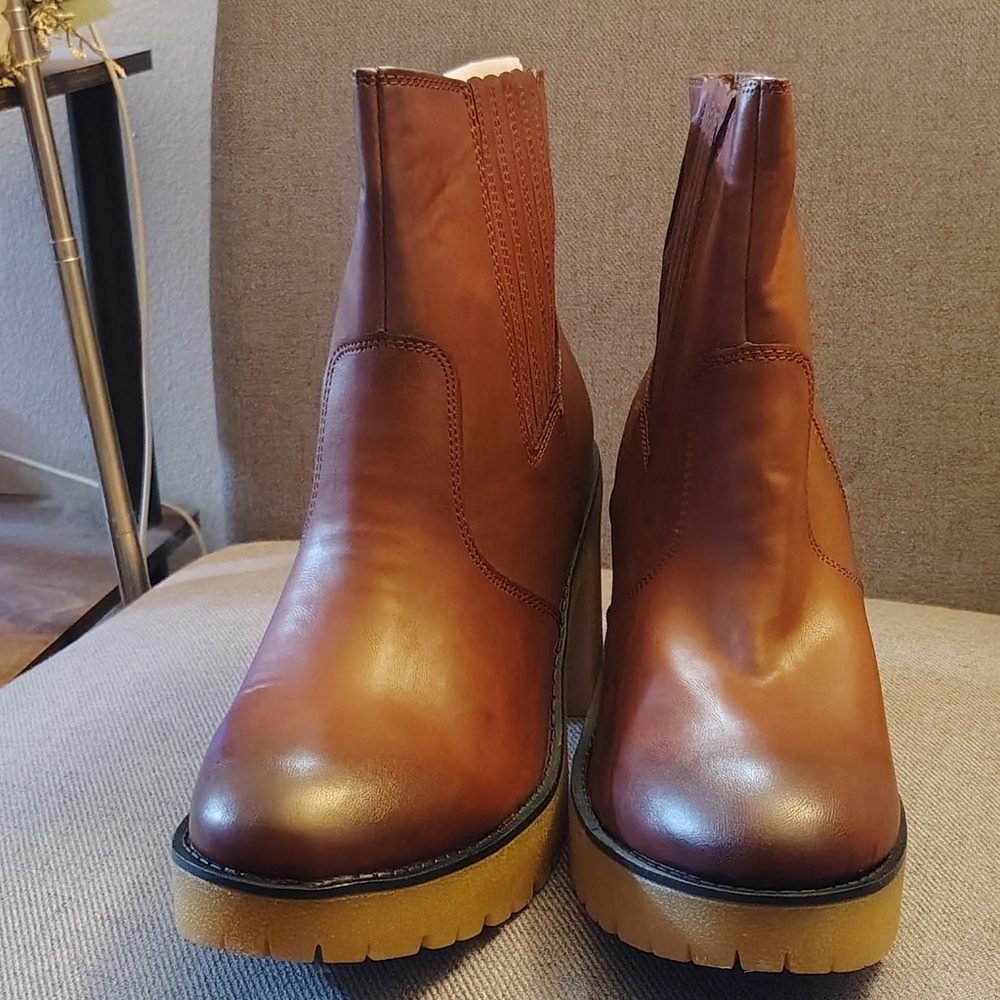 Sun And Stone Brown Leather Boots